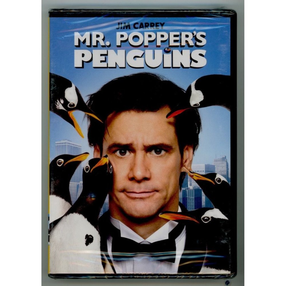 JIM CARREY in MR. POPPER'S PENGUINS on DVD, "The Family Comedy You've Been Waiti